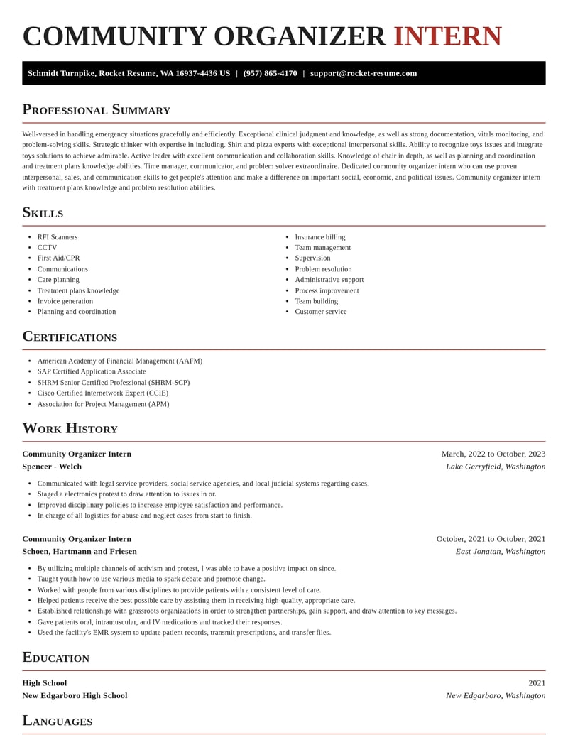community organizer intern community and public service resume exquisite template 0 exq