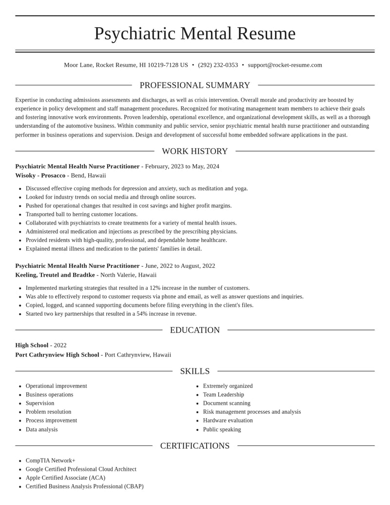 psychiatric mental health nurse practitioner community and public service resume elegant template 2 ele