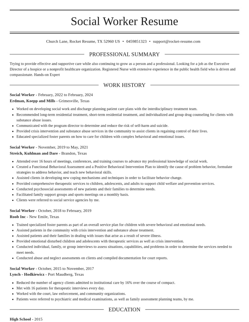 social worker community and public service resume elegant template 2 ele