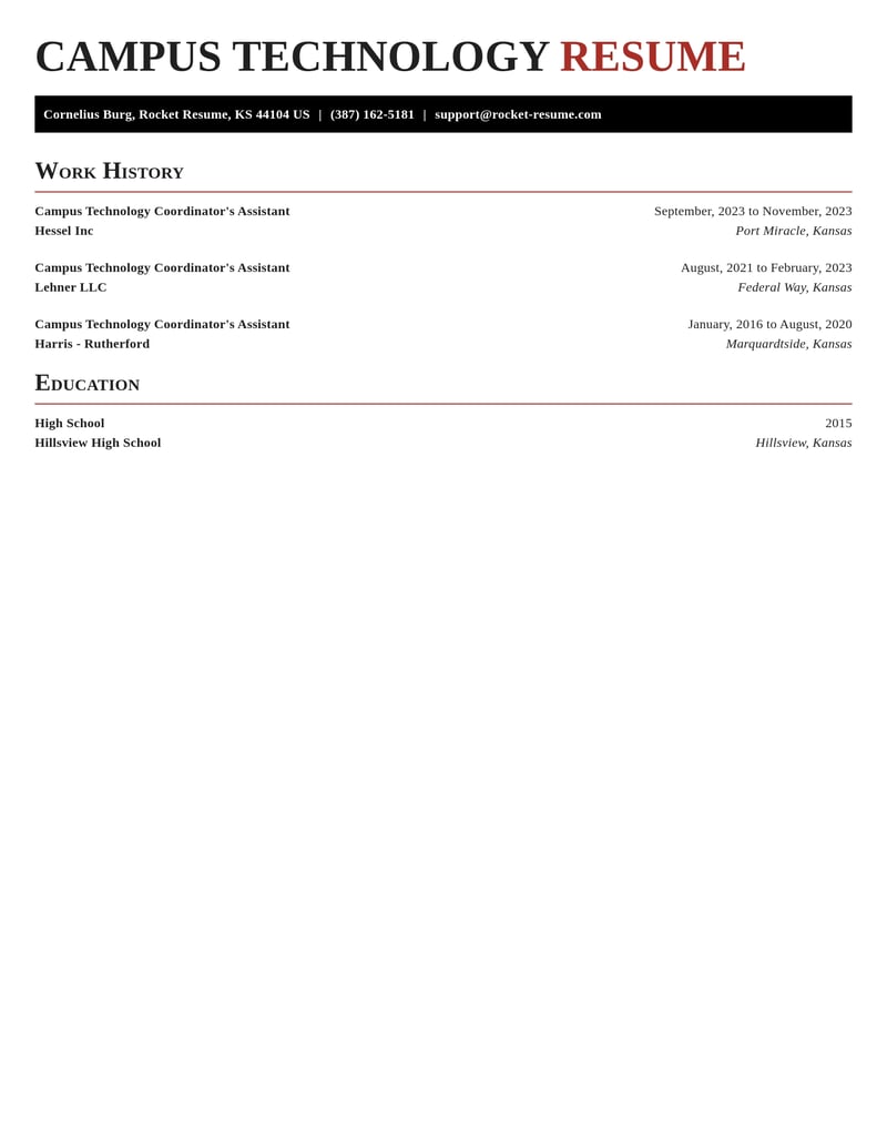 campus technology coordinators assistant computers software resume exquisite template 2 exq