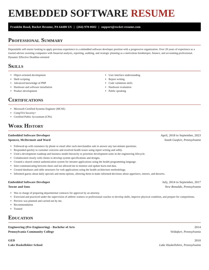 embedded software developer computers software resume exquisite template 2 exq