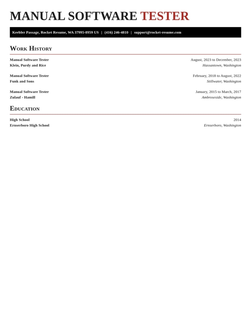 manual software tester computers software resume exquisite template 2 exq