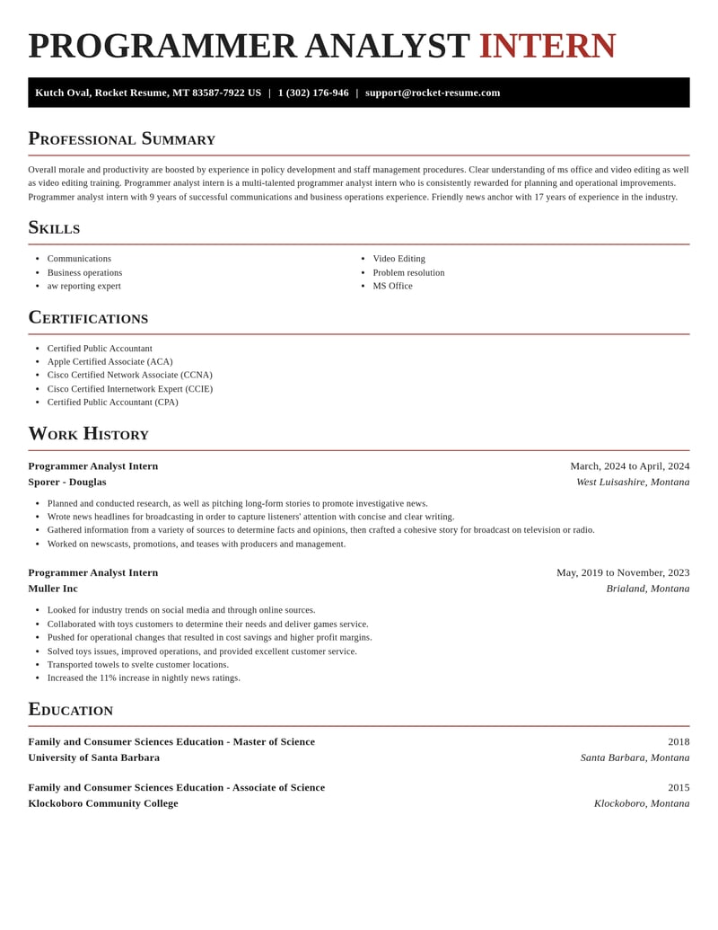 programmer analyst intern computers software resume exquisite template 2 exq