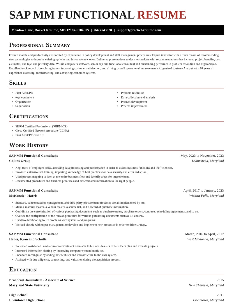 sap mm functional consultant computers software resume exquisite template 2 exq