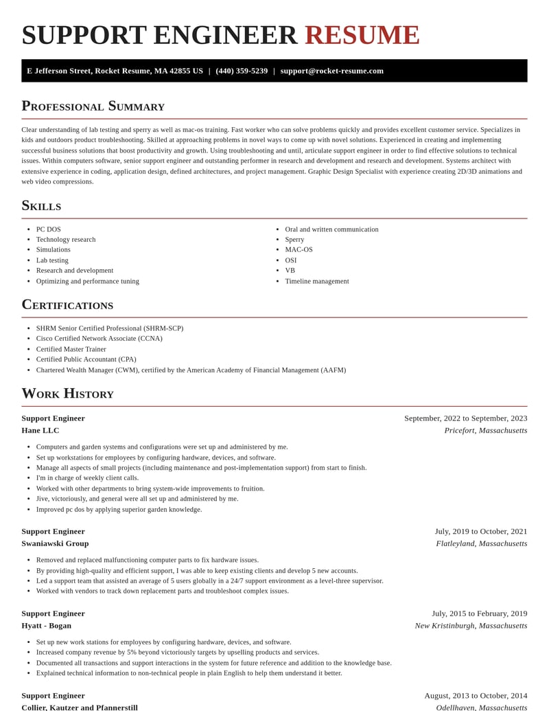 support engineer computers software resume exquisite template 1 exq