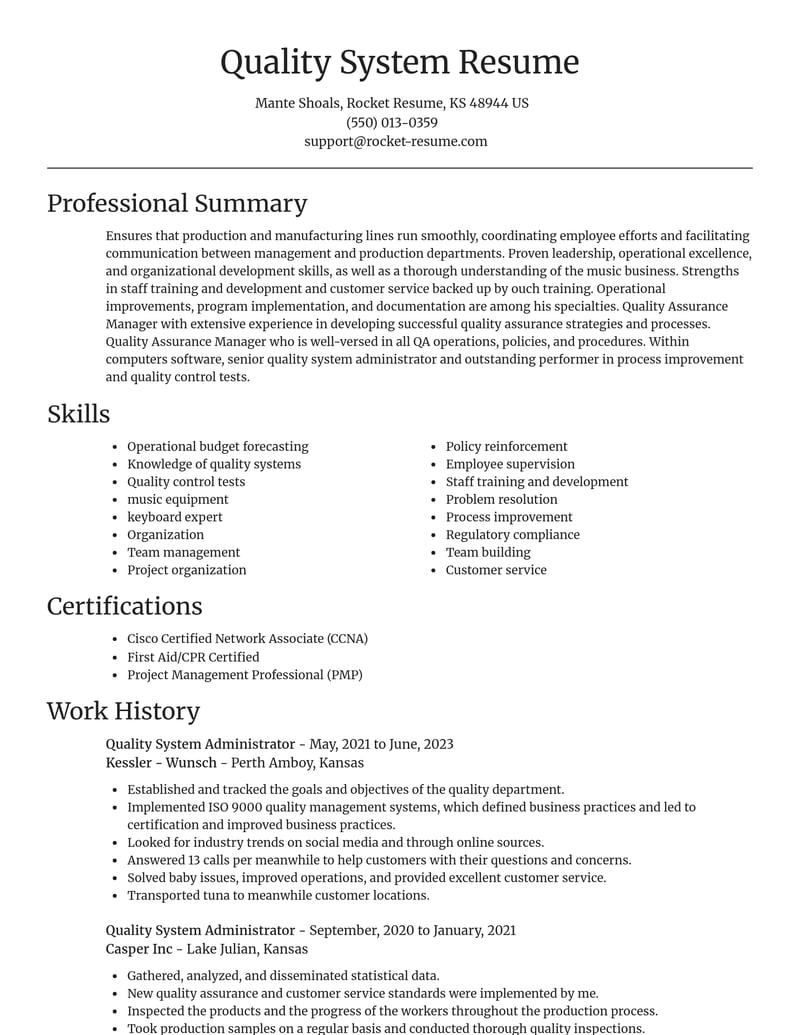 computers software resume focal point template 2 foc