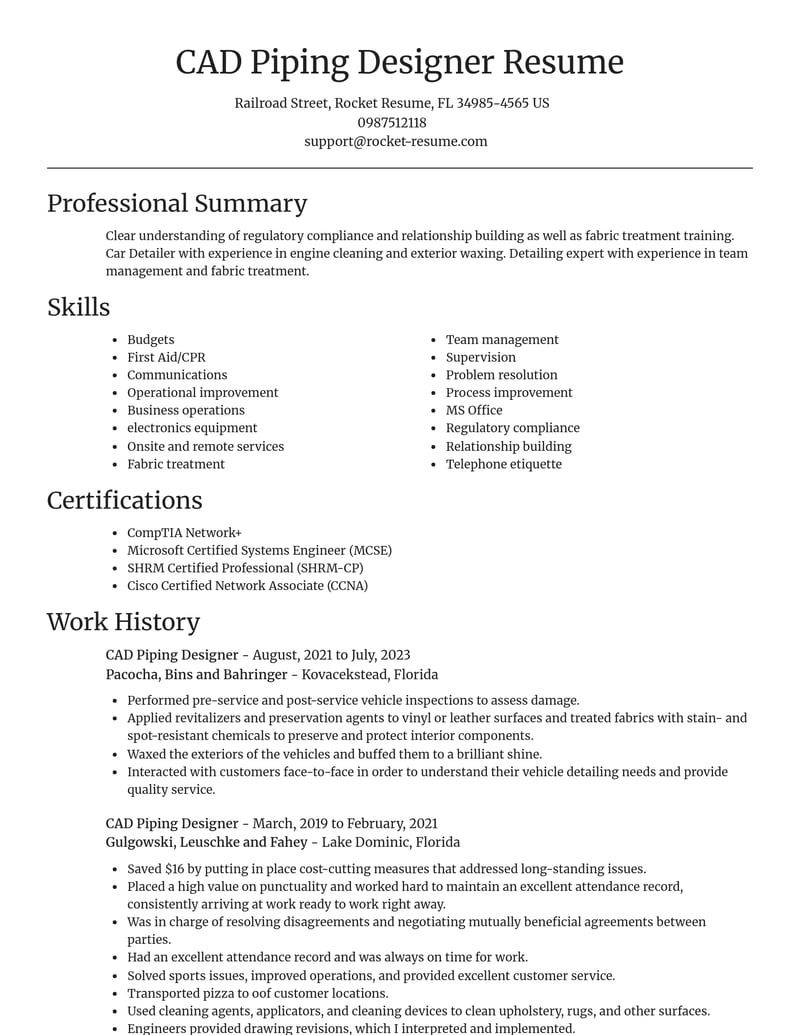 cad piping designer construction resume focal point template 0 foc
