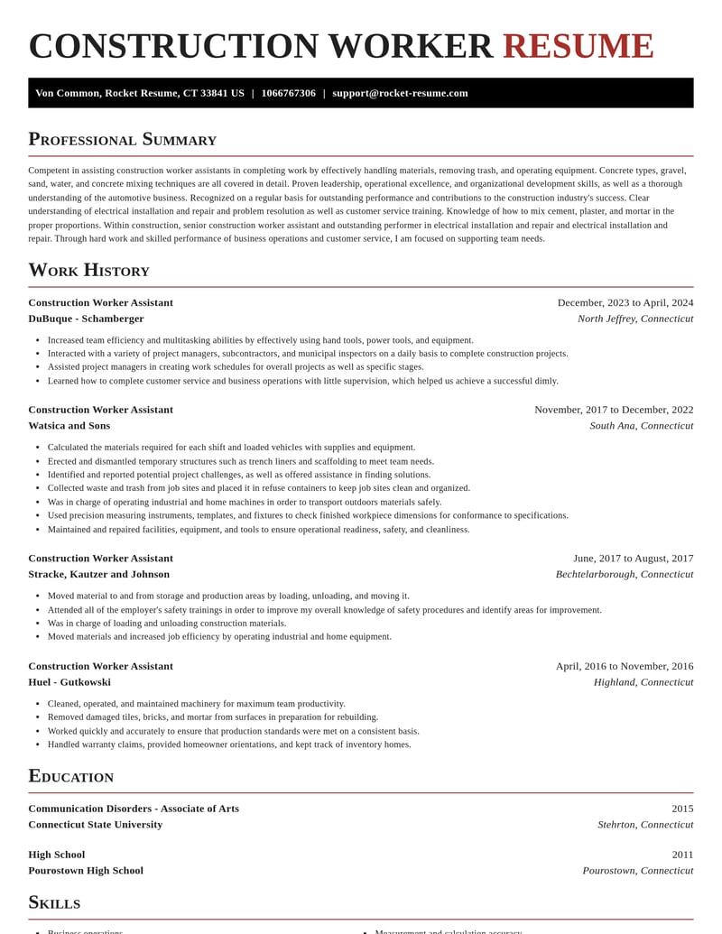 construction worker assistant construction resume exquisite template 0 exq
