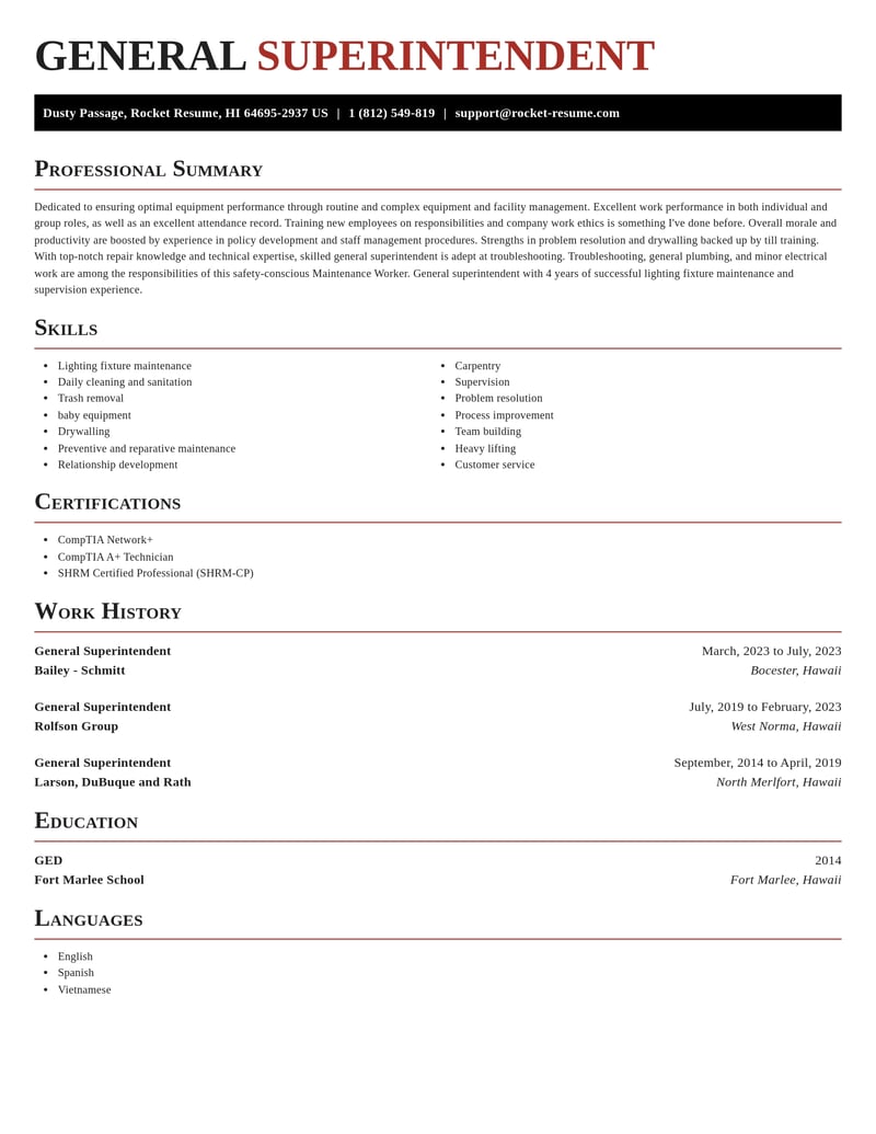 general superintendent construction resume exquisite template 1 exq
