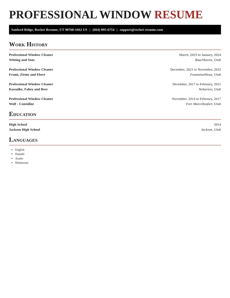 professional window cleaner construction resume exquisite template 0 exq