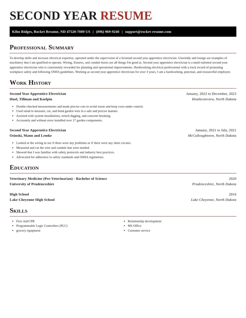 second year apprentice electrician construction resume exquisite template 2 exq