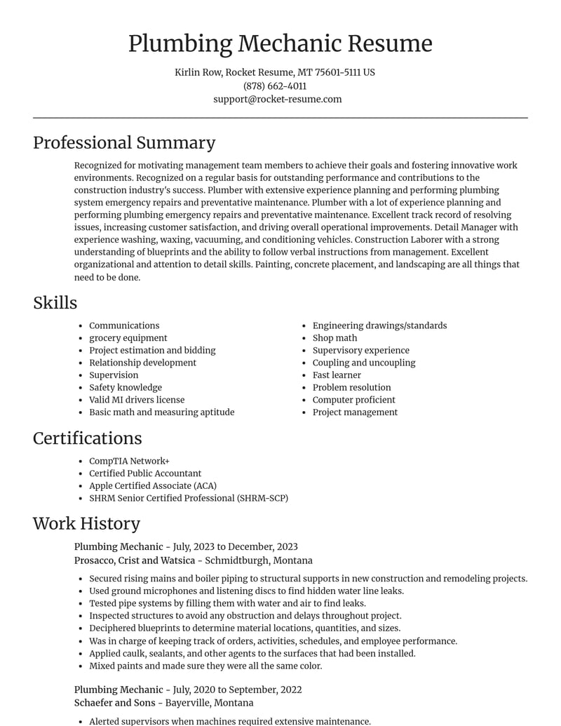 construction resume focal point template 1 foc