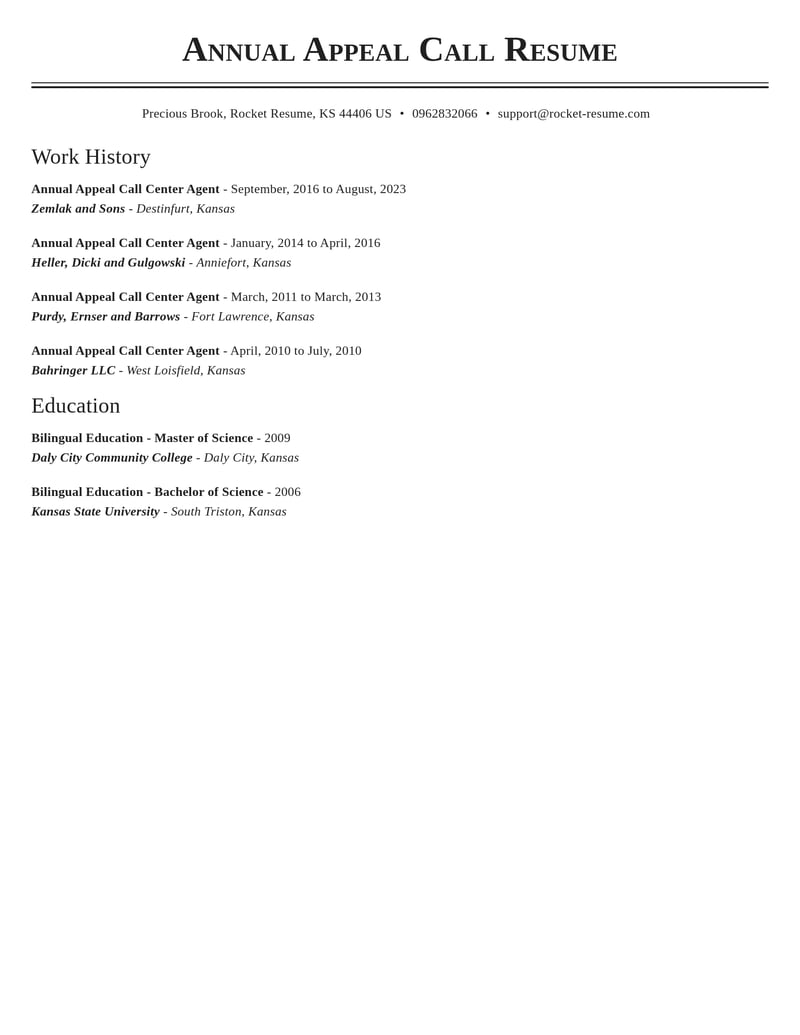 annual appeal call center agent customer service resume classic template 0 cla