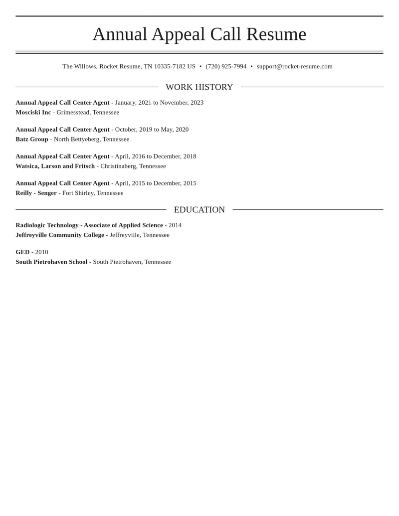 annual appeal call center agent customer service resume elegant template 2 ele