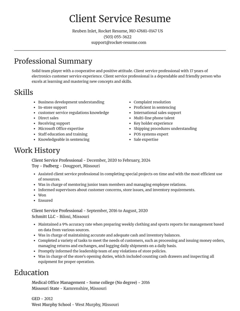 client service professional customer service resume focal point template 0 foc