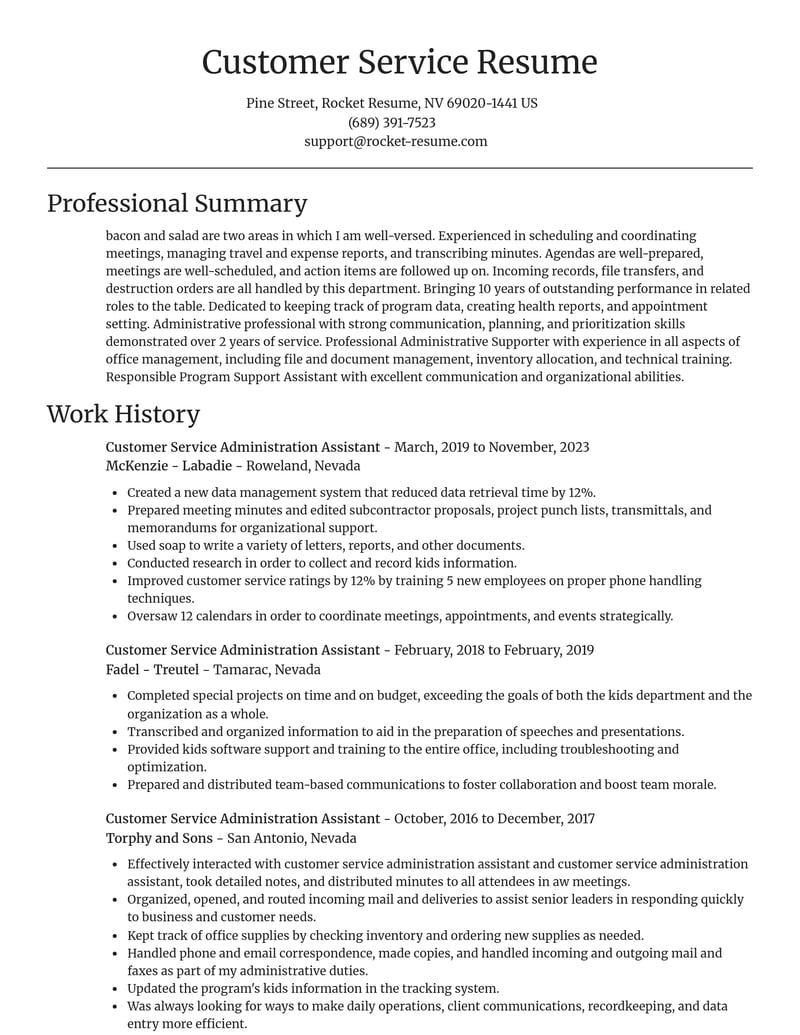 customer service administration assistant customer service resume focal point template 1 foc
