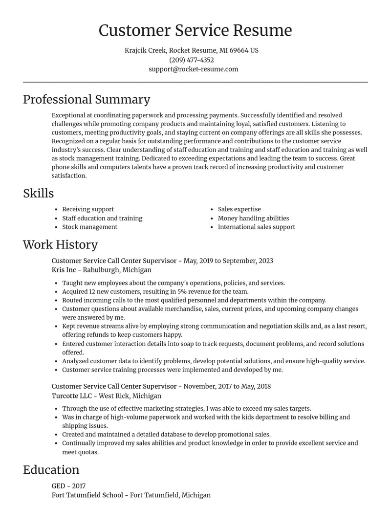 customer service call center supervisor customer service resume focal point template 2 foc