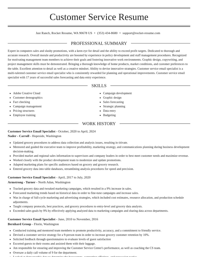 customer service email specialist customer service resume elegant template 0 ele
