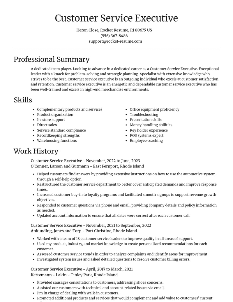 customer service executive customer service resume focal point template 2 foc