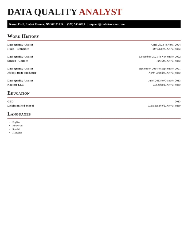 data quality analyst customer service resume exquisite template 2 exq