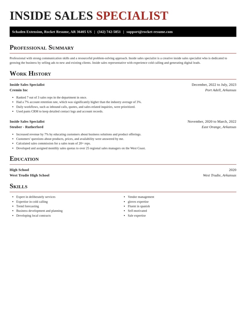 inside sales specialist customer service resume exquisite template 1 exq