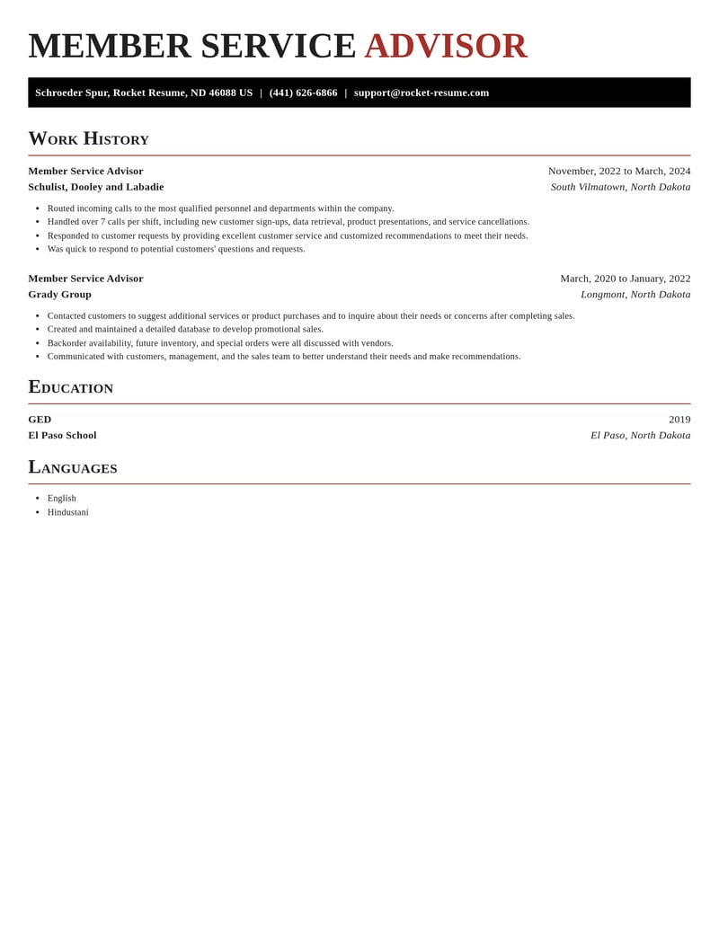 member service advisor customer service resume exquisite template 0 exq