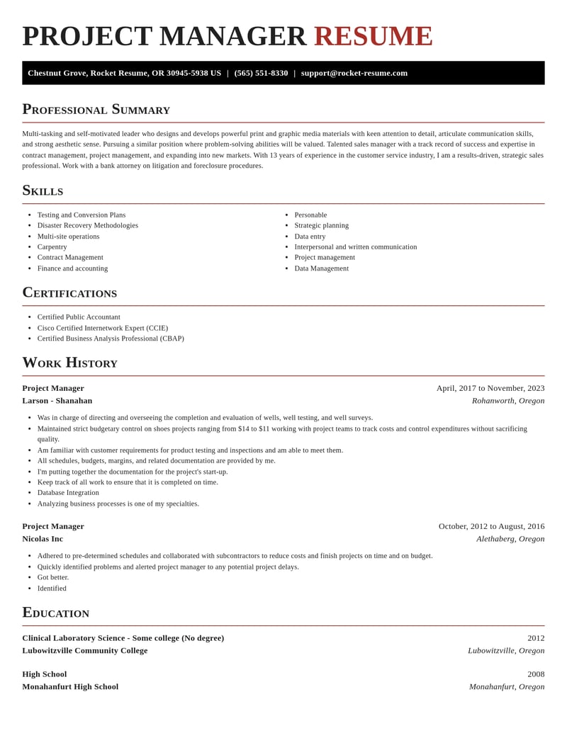 project manager customer service resume exquisite template 0 exq