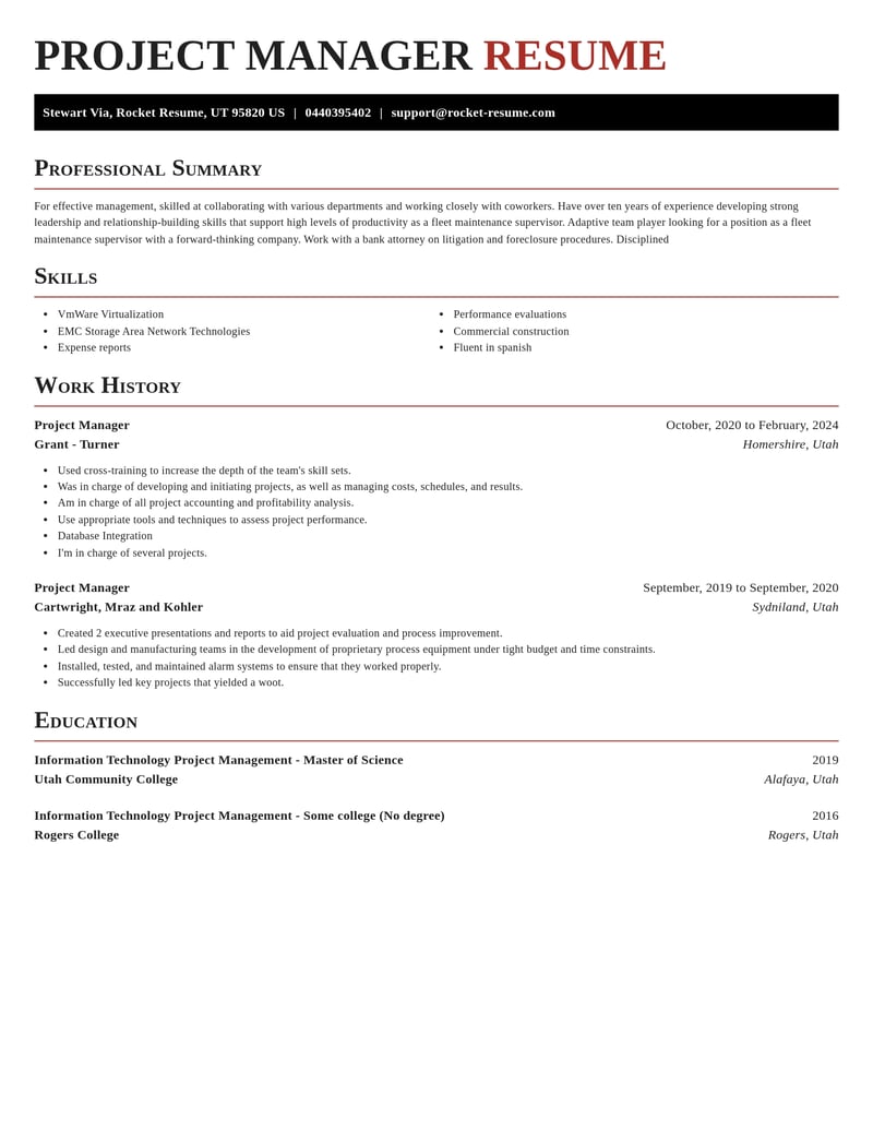 project manager customer service resume exquisite template 2 exq