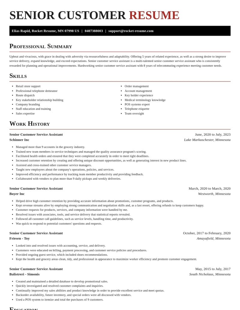 senior customer service assistant customer service resume exquisite template 1 exq