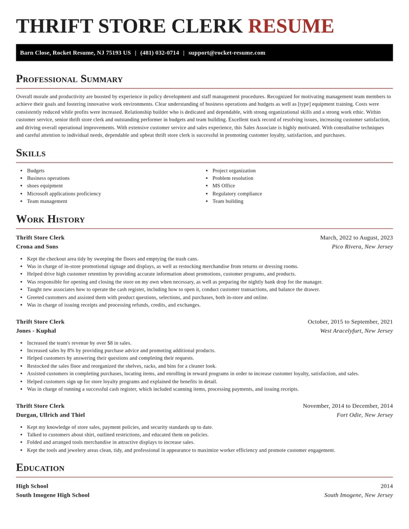 thrift store clerk customer service resume exquisite template 0 exq