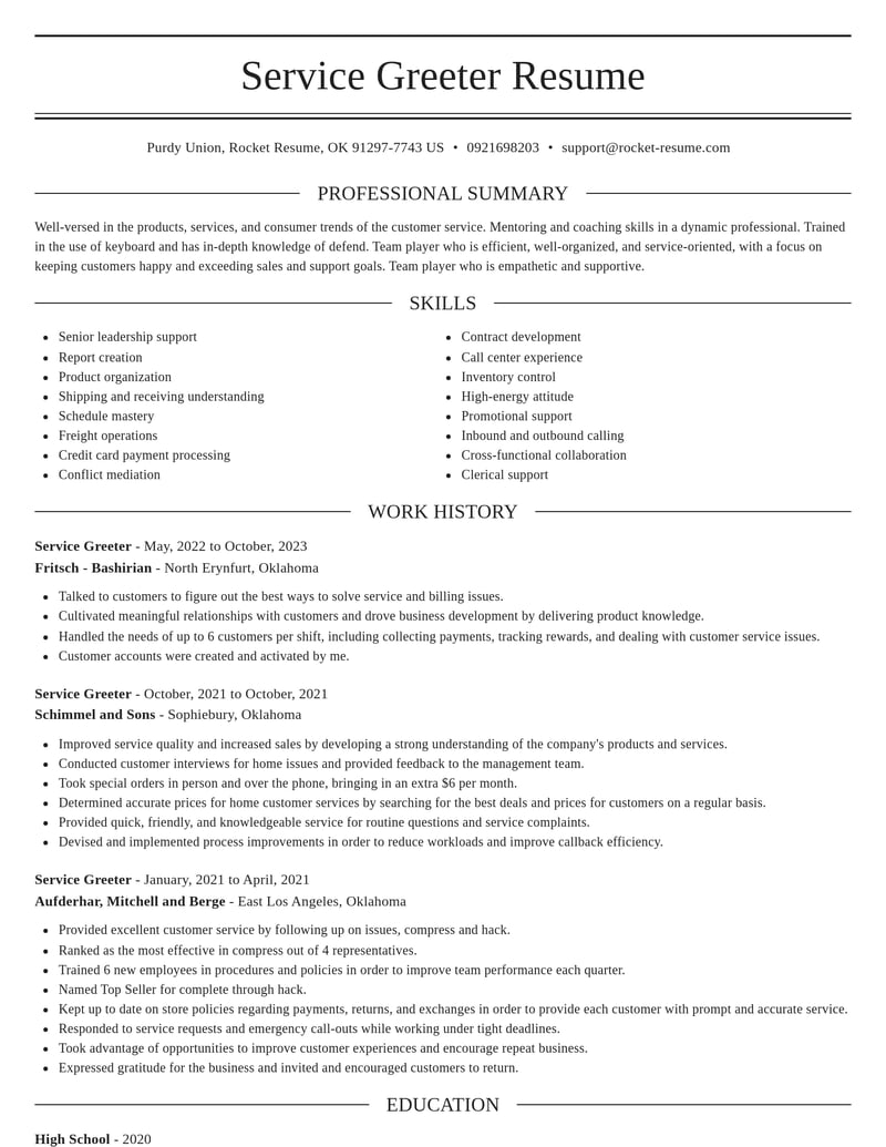 customer service resume elegant template 2 ele