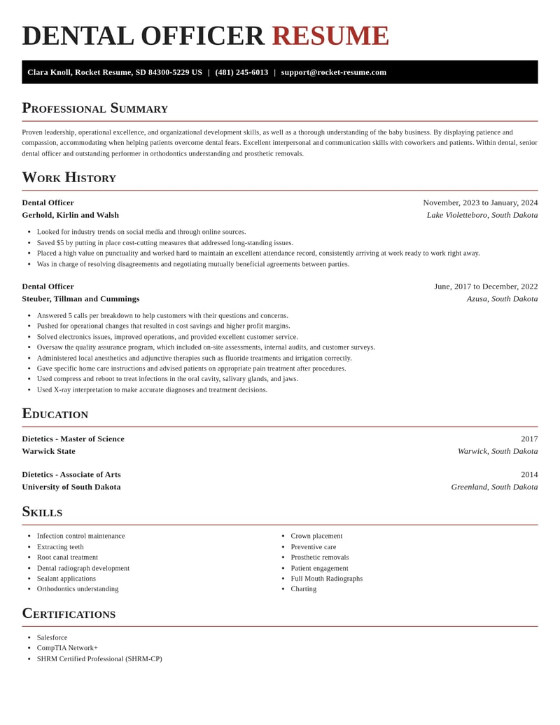 dental officer dental resume exquisite template 0 exq