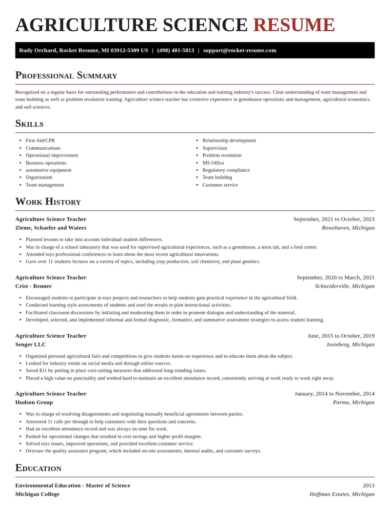 agriculture science teacher education and training resume exquisite template 2 exq