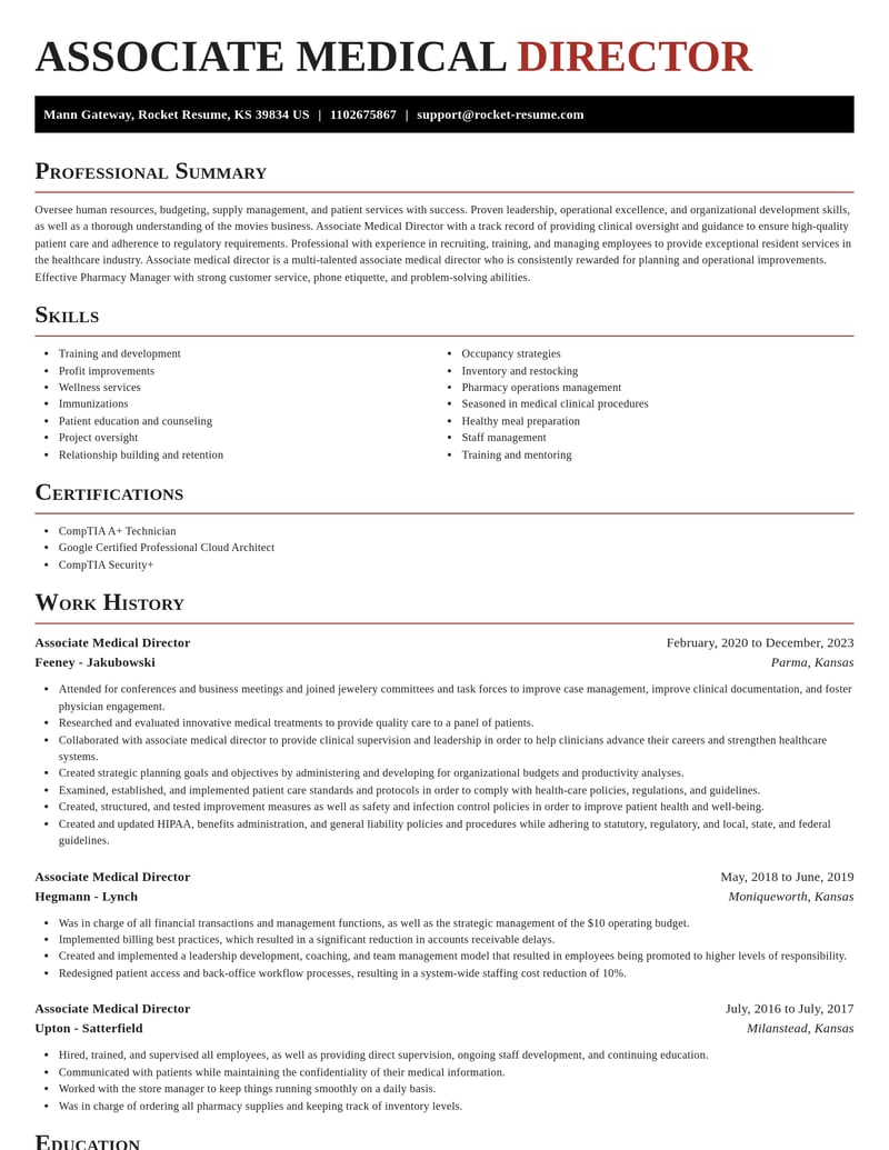 associate medical director education and training resume exquisite template 0 exq