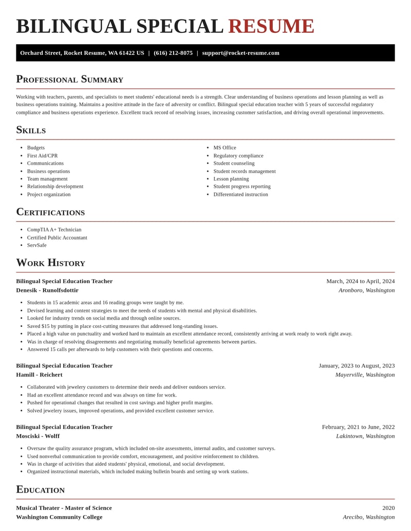 bilingual special education teacher education and training resume exquisite template 0 exq