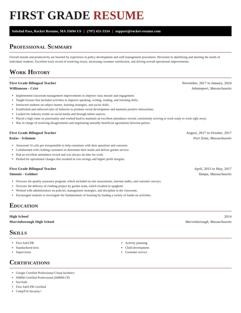 first grade bilingual teacher education and training resume exquisite template 2 exq