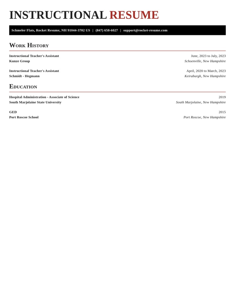 instructional teachers assistant education and training resume exquisite template 0 exq