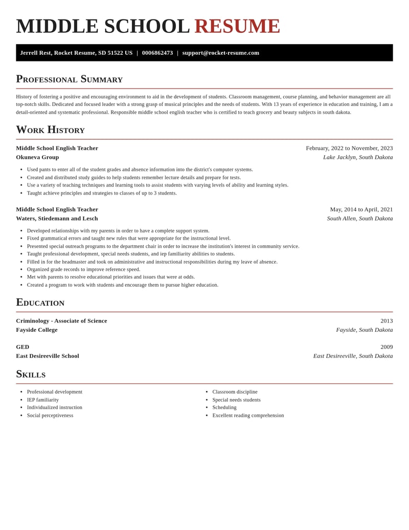 middle school english teacher education and training resume exquisite template 2 exq