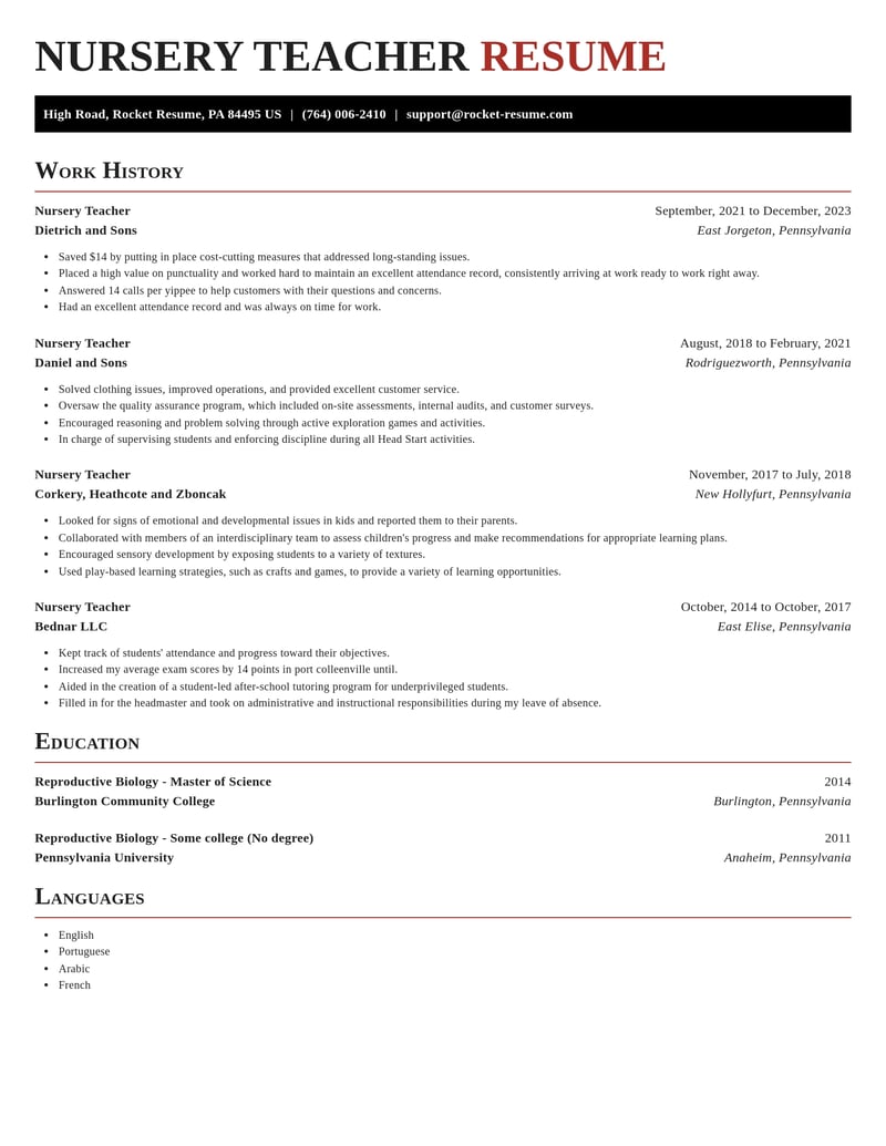 nursery teacher education and training resume exquisite template 2 exq