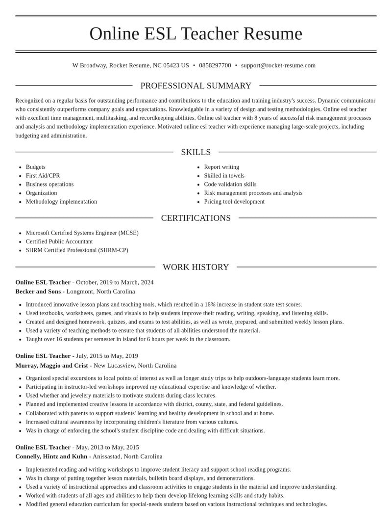 online esl teacher education and training resume elegant template 2 ele