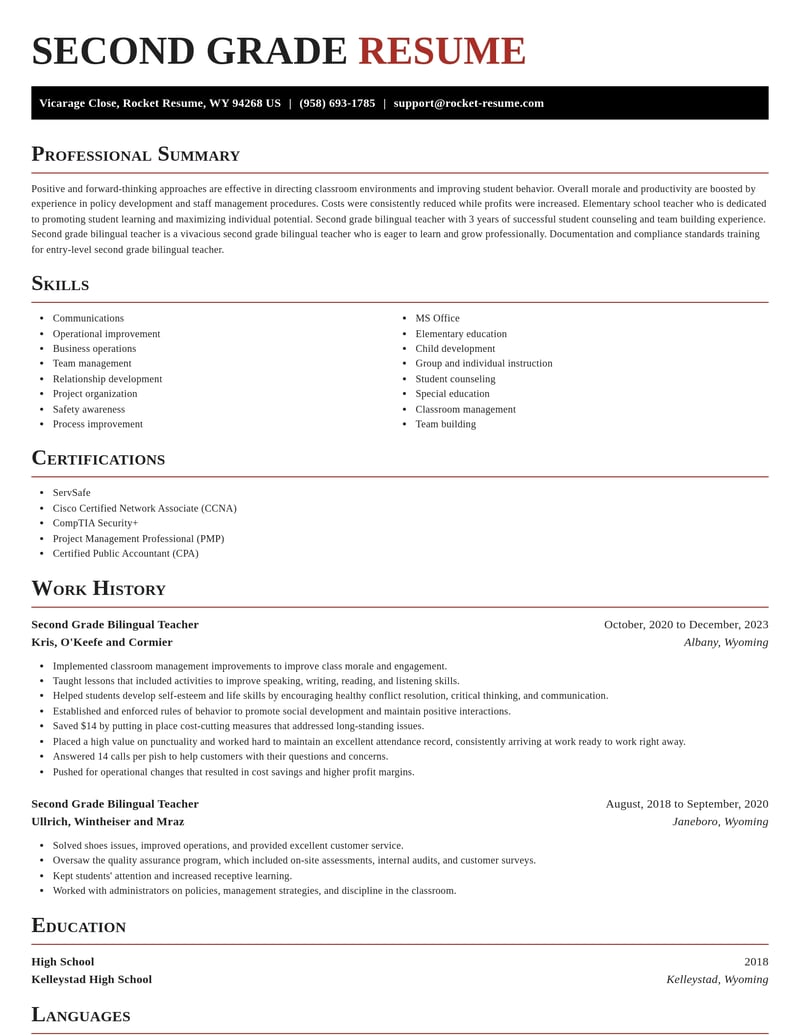 second grade bilingual teacher education and training resume exquisite template 0 exq