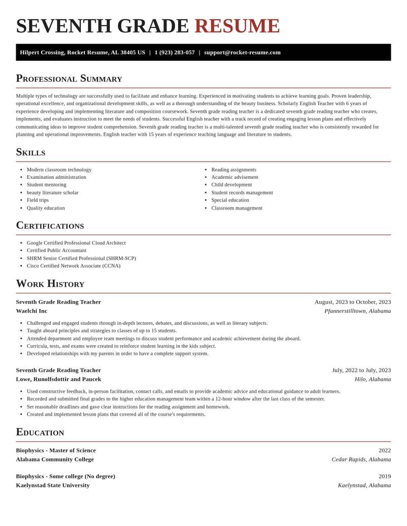 seventh grade reading teacher education and training resume exquisite template 2 exq
