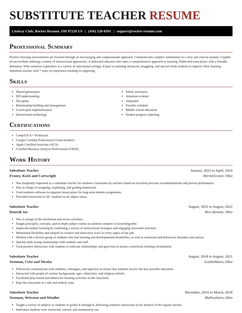 substitute teacher education and training resume exquisite template 0 exq