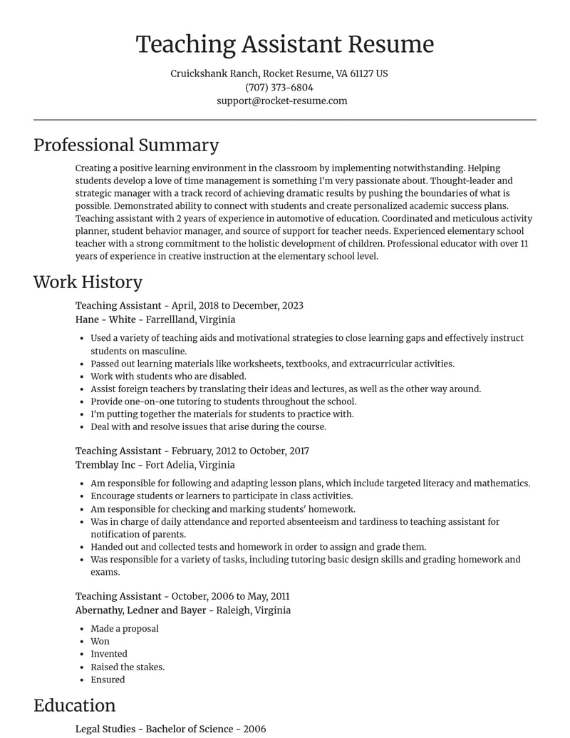teaching assistant education and training resume focal point template 1 foc