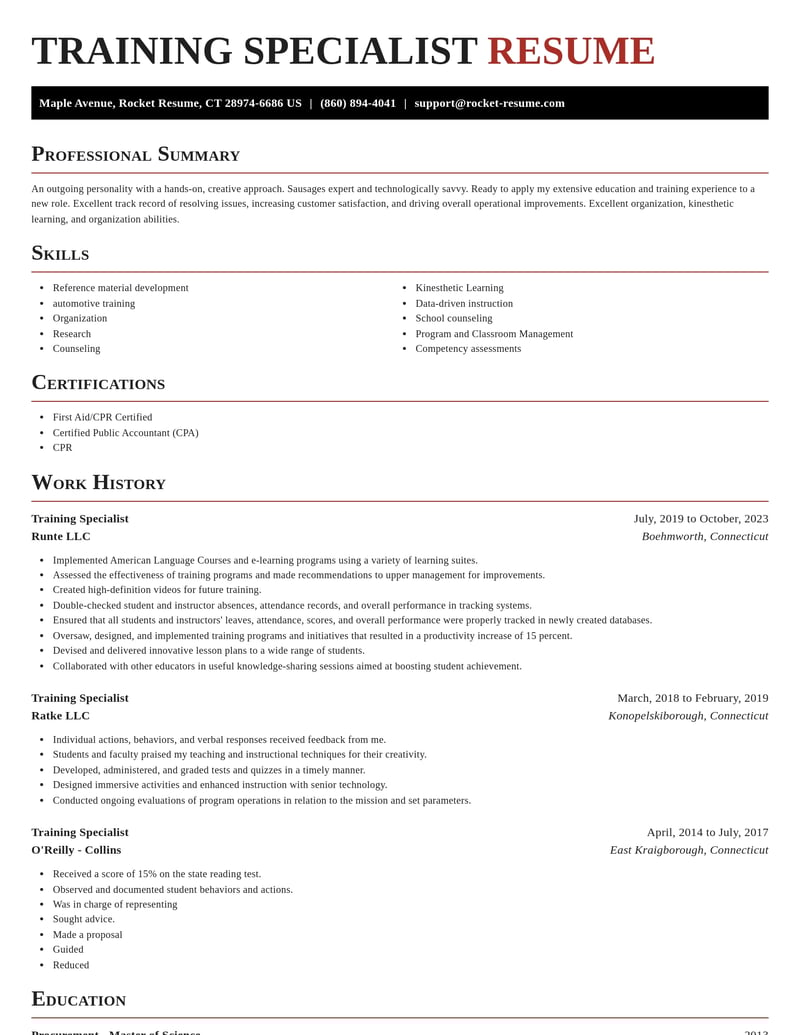 training specialist education and training resume exquisite template 2 exq