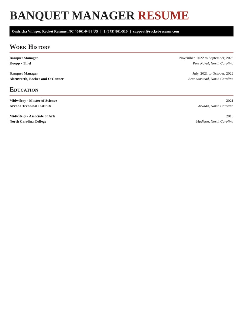 banquet manager food and beverage resume exquisite template 2 exq