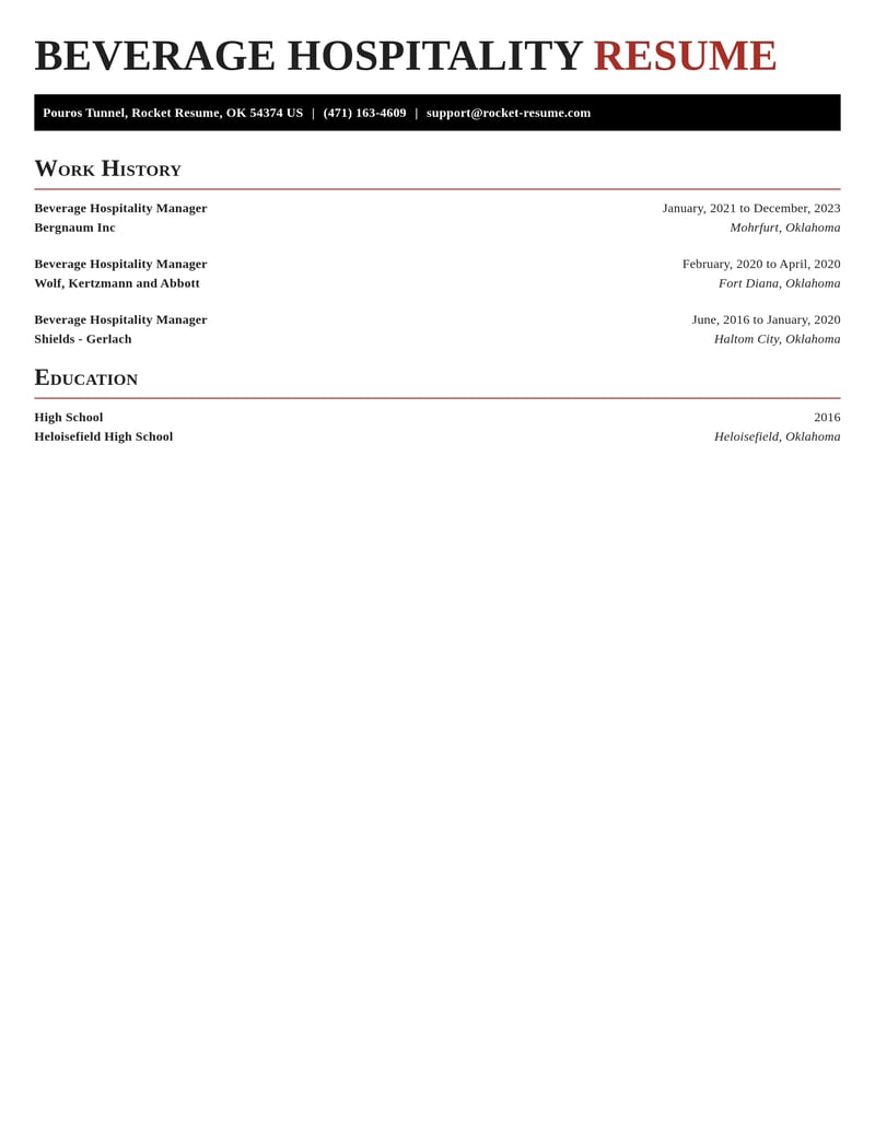 beverage hospitality manager food and beverage resume exquisite template 0 exq