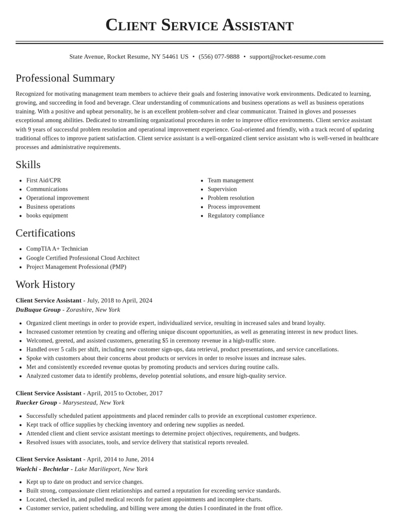 client service assistant food and beverage resume classic template 0 cla