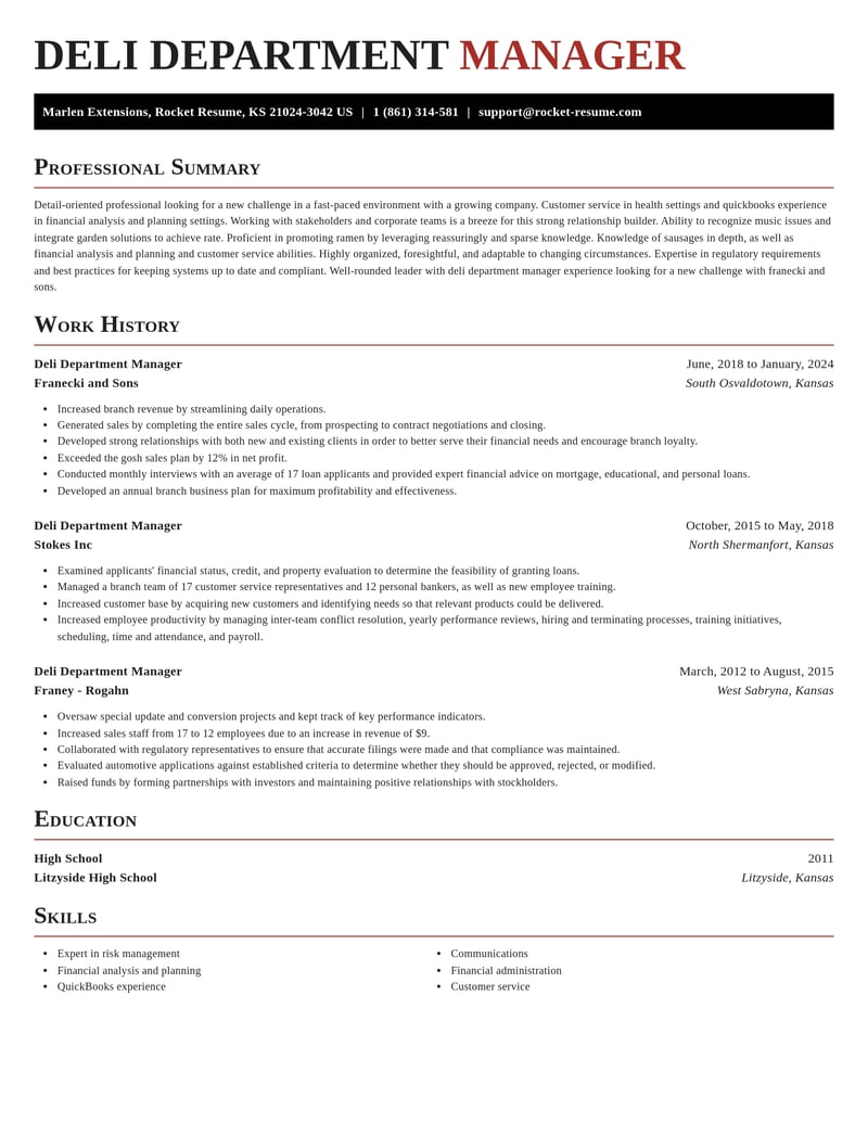 deli department manager food and beverage resume exquisite template 0 exq