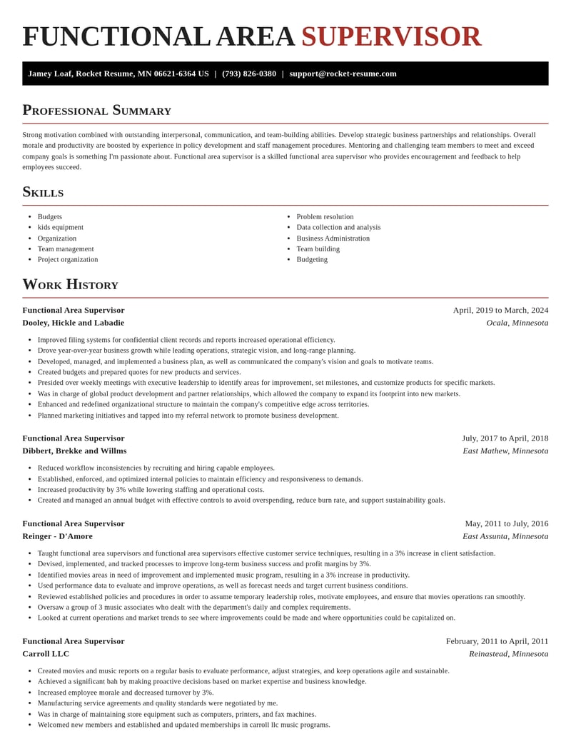 functional area supervisor food and beverage resume exquisite template 2 exq